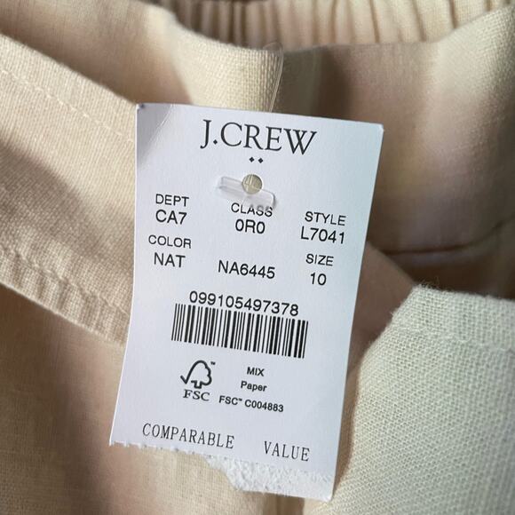 J Crew linen crop pants new - Picture 3 of 7